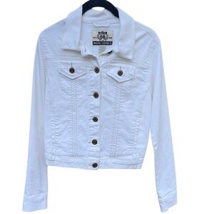 Route 66‎ Off White Jean Jacket Size S